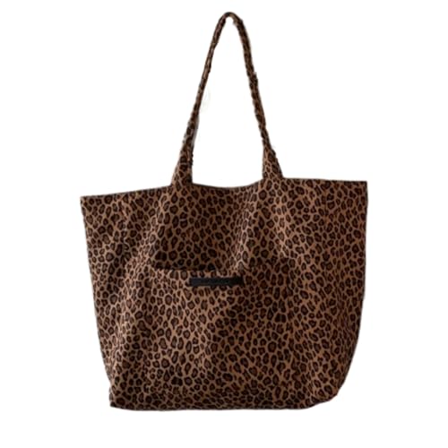 Bolso Tote Leopardo Oversize para Mujer miniatura 1