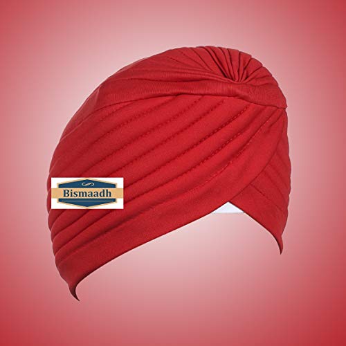 Image of BISMAADH Instant Readymade Turban for Men & Women Head Wrap Lightweight Cap Headwear Sikh Pagri