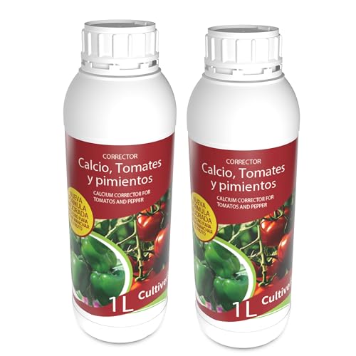 CULTIVERS Calcio Líquido para Tomates y Pimientos 2 x1 L | Fertilizante para Hortalizas | Contribuye a Reducir Problemas Asociados a la Falta de Calcio y Mejora la Calidad del Fruto