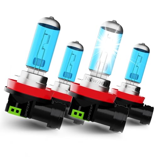 Image of Headlight Bulbs Fit For Buick Lacrosse 2005-2011 2012 2013 Halogen Headlight Bulbs, H11 /H8 /H9 High Beam + H11 /H8 /H9 Low Beams, Pack of 4
