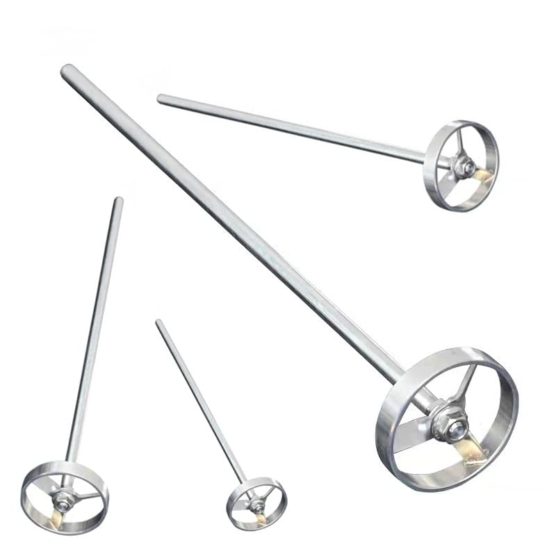 1 Pala da Laboratorio in Acciaio Inossidabile Tipo turbina a Lama, Paletta for agitazione a turbina con girante della Macchina con Asta (Size : 50x8x300mm)