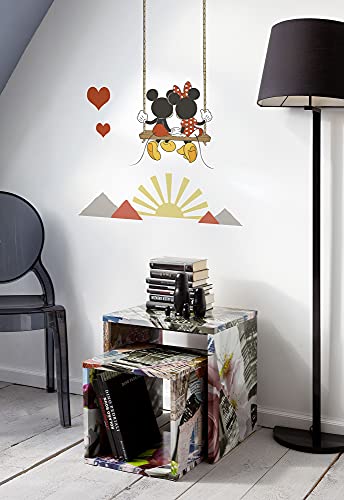 Komar Disney Wandtattoo Mickey Swing - 50 x 70 cm (Breite x Höhe) - 7 Teile - Deco-Sticker, Wandaufkleber, Wandsticker, Wanddeko, Kinderzimmer - 14093h