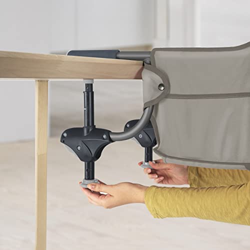 Chicco Caddy Hook-On Chair, Portable High Chair For Babies And Toddlers, For Children Up To 37 Lbs., Lightweight, Compact Fold | Nature/Grey #TOP3