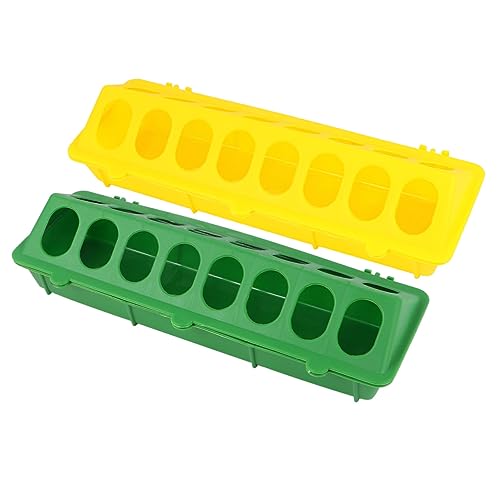 ORFOFE 2 Piezas De Comedero para Palomas Caja De Plástico para Comida De Palomas Ranuras para Rellenar Seguro para Loros Cacatúas Y Palomas