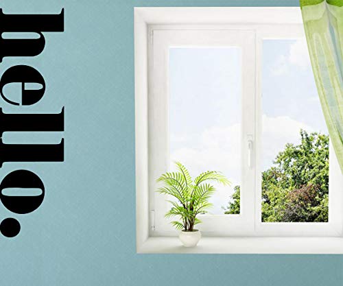 YOKIKI Hello Letters Vinyl Wall Sticker Decals for Kids Room Living Room Decor Wall Decoration Murals