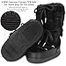 ZHENAIYISHENG Faux Fur Boots for Women - Fuzzy Fluffy Furry Water Resistant Snow Boots for Women - Anti-Slip with Cotton Sponge Lined and TPR Rubber Sole Black White Fur Boots black 10 11