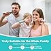 COSLUS Sonic Electric Toothbrush for Adults & Kids: 3 Intensities & 5 Modes Gum-Friendly for Deep Cleaning & Whitening - 2 Types of Heads for Family, Sensitive Teeth, Braces, Travel Home, White, 1PC