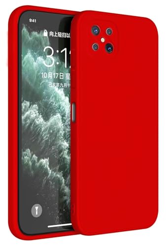 Topme Cover per OPPO Reno4 Z 5G (6.57' Inches) Custodia Case, Protezione Della Pelle Della Custodia in Silicone Tpu - Rosso Cina