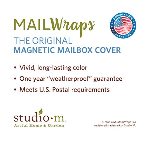 Image of Studio M Cardinal Song Decorative MailWrap, The Original Magnetic Mailbox Cover, Made in USA, Superior Weather Durability, Standard Size fits 6.5W x 19L Inch Mailbox