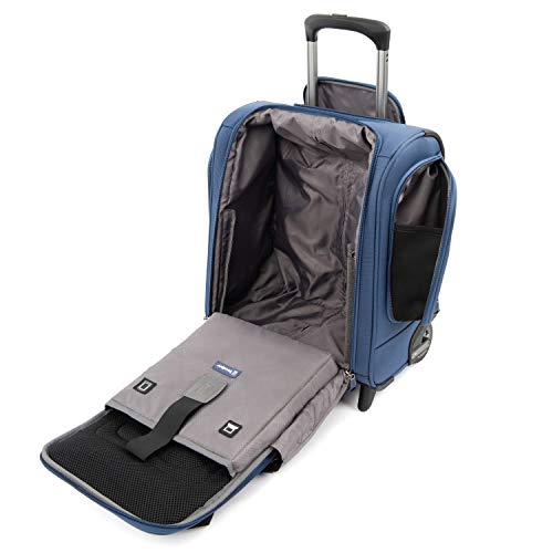 Travelpro Tourlite Softside Lightweight Rolling Underseat Compact Carry-On Upright 2 Wheel Bag, Men And Women, Blue, 15-Inch #TOP2