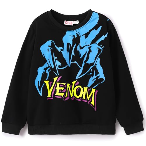Disney Marvel Venom Boy Black Sweatshirt Toddler Girl Pullover Top 2 Years - image 1