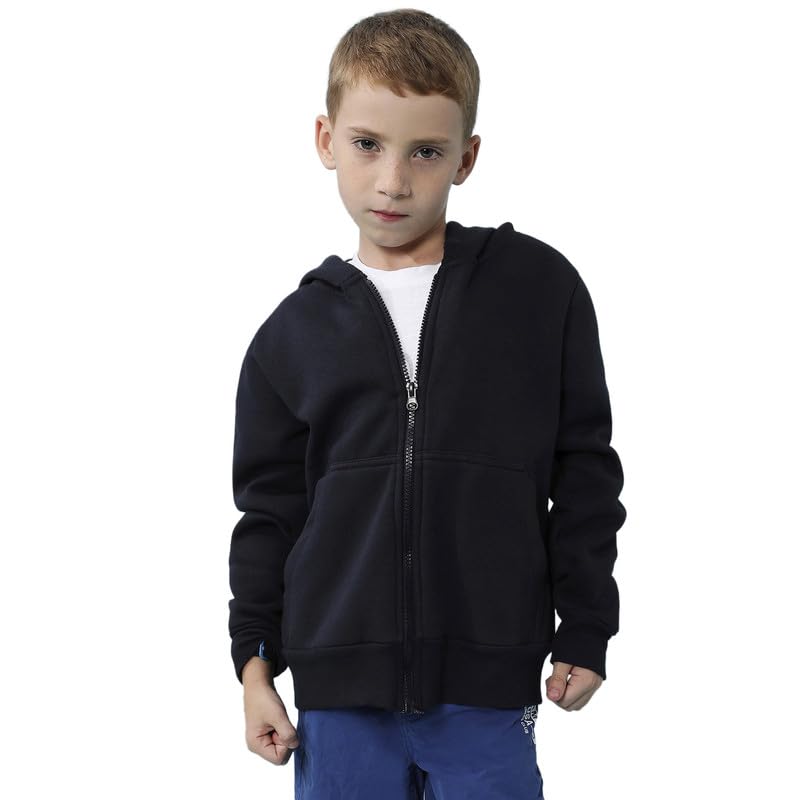Boy's Hoodie for Casual Wear | Hooded Neck | Long Sleeve | Pull On Closure | Regular Fit | Cotton Sweatshirt Crafted with Comfort Fit for Everyday Wear-image-32