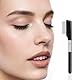 Piriuuo Kleiner Wimpernkamm, Wimpernbürste Kurz Augenbrauen Kamm Kleine Wimpernkamm Wimperntrenner Werkzeug Augenbrauen Bürste mit Metallzähnen Augen Make up Werkzeug für Frauen