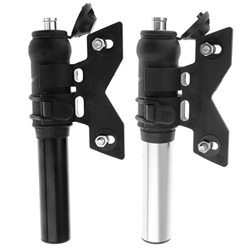 YIJU Presta E Schradar Dual Valve Bike Pump para Bicicleta Mini Bombas Portáteis - Silivery - Preto