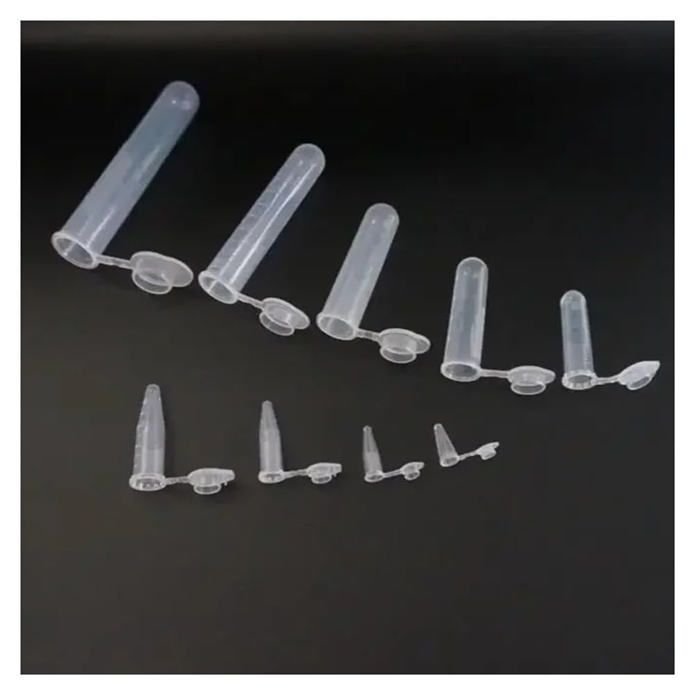 Attrezzature e forniture di laboratorio 1000 pezzi da 0,1 a 15 ml di provette trasparenti in plastica for centrifuga, accessori for laboratorio scientifico
