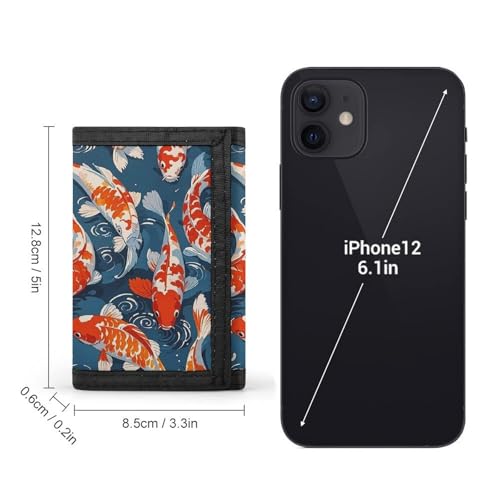 Many Fish Trifold Wallet, Card Cases And Money Oganizer Thin Stylish Mini Coin Bag with Zipper Coin Pocket Credit for Men And Women2