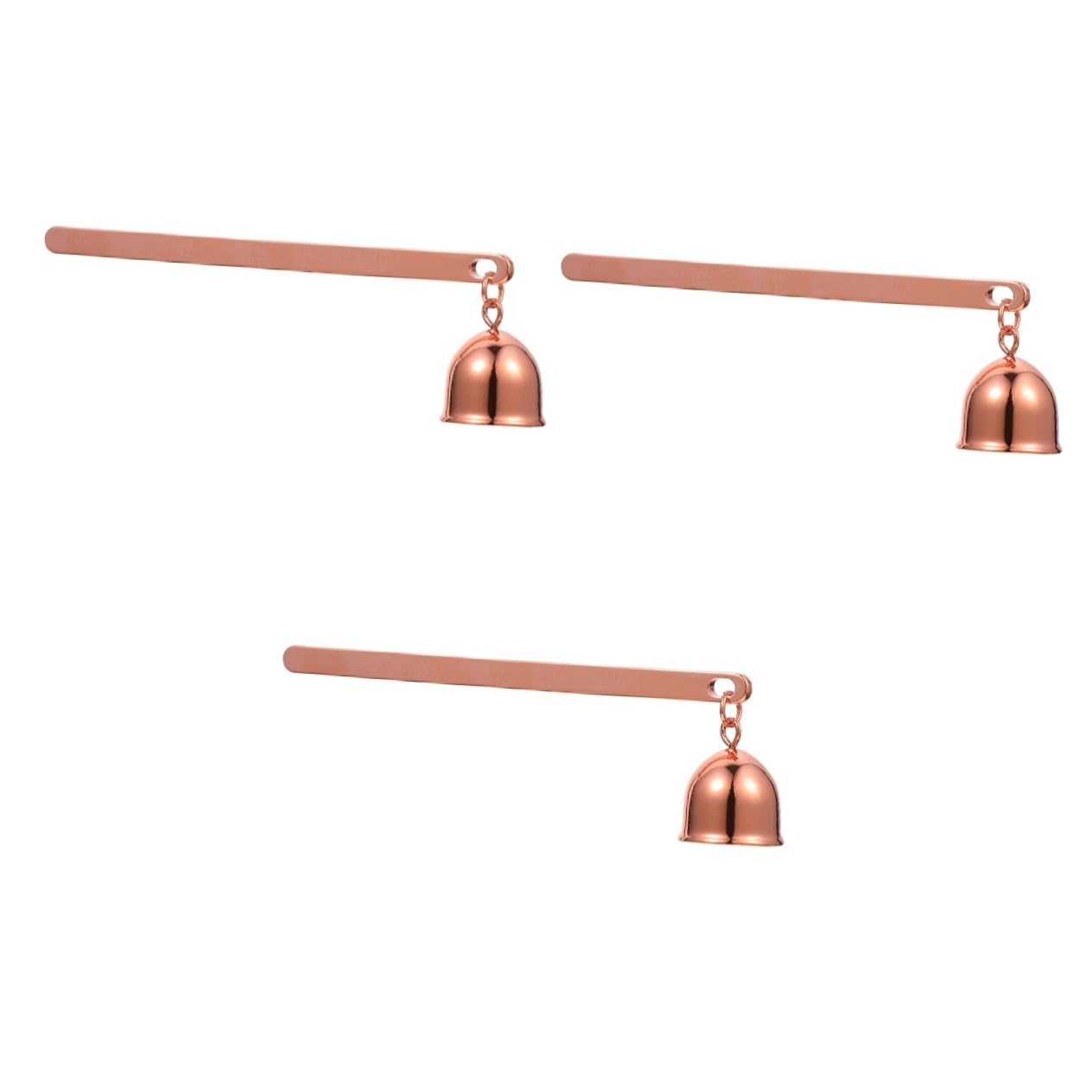 IMIKEYA 3stücke Edelstahl Kerzenauslöscher Mit Langem Griff Vintage Design Für Hochzeiten Partys Und Zuhause Zum Sicheren Löschen Von Kerzenflammen Langlebig Und Stilvoll Roségold