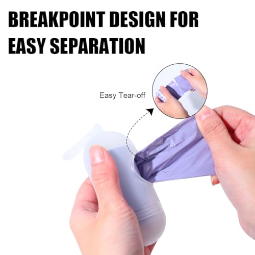 Image of USBOO Disposable Diaper Bags for Baby | 8 Refill Rolls (120 Pack) | Lavender Scented | Baby Poop Bags with Dispenser | Essential for Travel and Quick Change on The Go