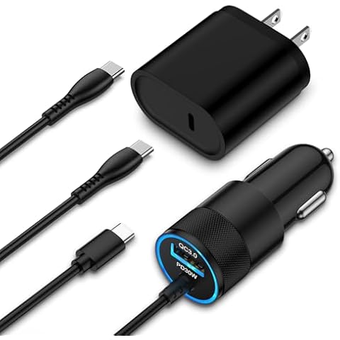 OrSunday USB C Fast Phone Charger for iPhone 16 15 Plus Pro Max Series, Samsung Galaxy S24 Ultra Plus S23 S22 S21 S20+ FE 5G, A53 A54 A16 A03s A30, Accessories Wall Adapter Car Charger Cable Kit Cover