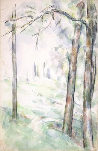 Peinture sur Toile les bois de Paul Cézanne pour Habiller un Mur Vide de Chambre à Coucher