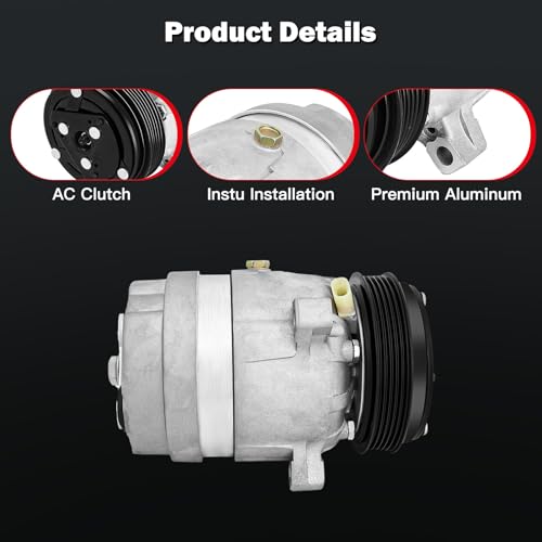 Image of CCIYU AC Compressor w /Clutch for Chevrolet Cavalier 2.3L 1995