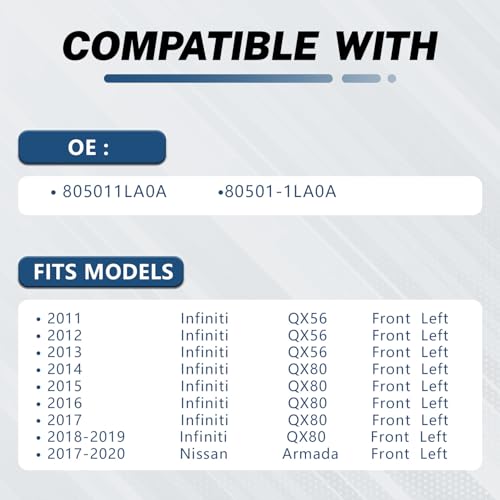 image for KELOKE Door Latch Lock Actuator Compatible with Infiniti QX56 2011-201