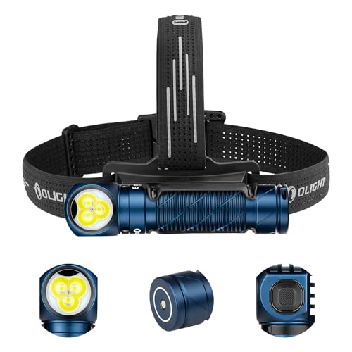 OLIGHT Perun 3 LED Stirnlampe Wiederaufladbar, Superhell 3000 Lumen Kopflampe mit 7 Lichtmodi, Sensor, Rotlicht und Stirnband, IP68 Wasserdichte Mini...