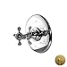 Newport Brass 4-1764BP/04 Victoria Collection Single Handle Round Pressure Balanced Shower Trim Plate Only, Satin Brass