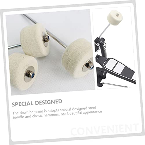 Repuesto de martillo para pedal de batería de fieltro 4 piezas miniatura 2