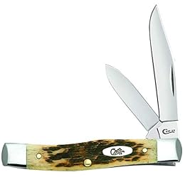 Case WR XX Pocket Knife Amber Bone Texas Jack Cv Item #077 - (62032 Cv) - Length Closed: 3 5/8 Inches