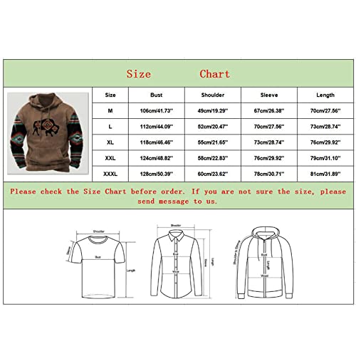 Generic VALENTINE'S DAY SALE HOT SALE! Men'S Fashion Hoodies -Tribal Ethnic Aztec Printed Long Sleeve Pullover Sweatshirt thumb #2