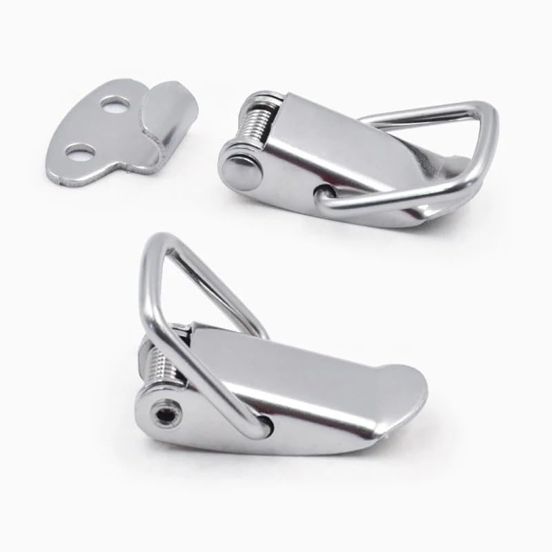 5Pcs 304 Steel Duck-Mouth Buckle Toggle Clip Vintage Mini Lock Chest Box Gift Suitcase Case Toggle Hasp Latch