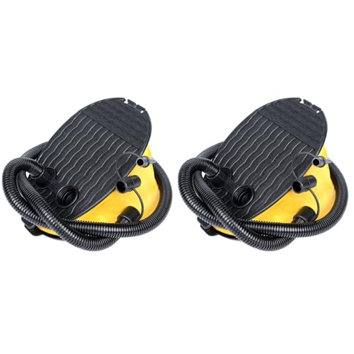 STOBAZA 2pcs Bellows Foot Pump Mattress Pumps Kids Water Bottle Holder Foot Pump for Inflatables Foot Bellows Ballon Pump PVC Vent Cap Bellows Pump Portable Pump Outdoor Air Pump