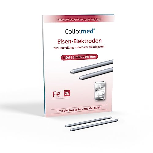 Électrodes en fer 3 mm x 80 mm Fe pour expériences de physique