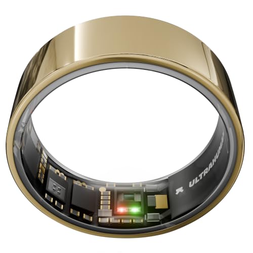 Image of ULTRAHUMAN Ring AIR - Bionic Gold - Size 14 - Smart Ring | No App Subscription Fee | Size First with Sizing Kit | Sleep, Activity & Heart Rate Tracking | Fitness Ring for Men & Women