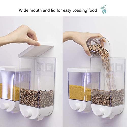 Contenedor de almacenamiento de granos de pared y alimentos secos 5