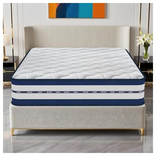 Materasso 140x200, Altezza 26 cm, Memory Foam e Molle Insacchettate, Certificato Oeko-TEX®, Media-Rigida H3, Materasso Matrimoniale Ortopedico, Isolamento del Movimento, Ergonomico, Traspirante