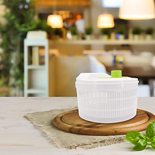 Compact Beowanzk Salad Spinner with Clear Serving Bowl, 23cm - Image 3