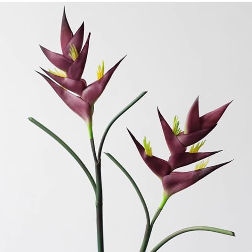 AtHomeYuyue 2pcs Artificial Heliconia 33.5' Faux...