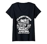 Womens It's Always Time For A Dole Whip V-Neck T-Shirt