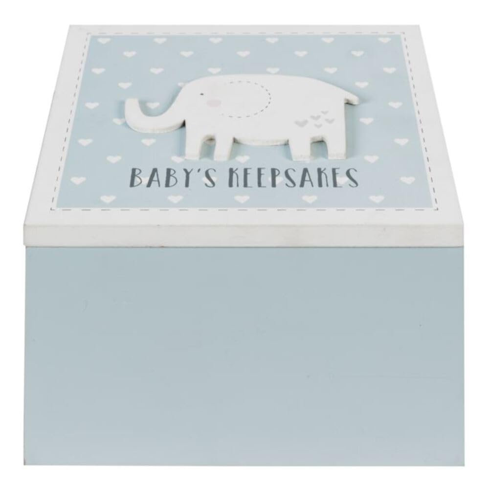 Widdop And Co Blue Petit Cheri Baby's Keepsake Box