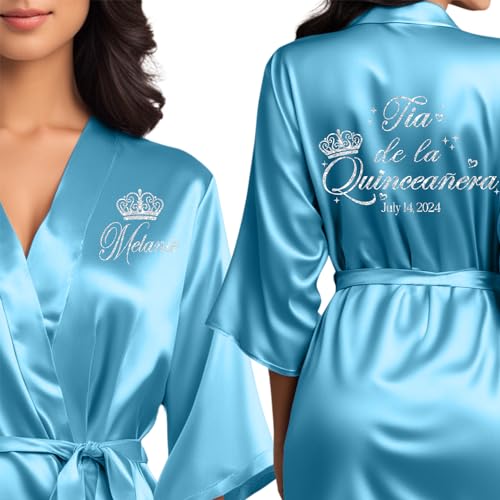 Mis Quince Anos Robes, Pretty Quinceanera Robes, Mama de la Quince, Quinceanera Gifts