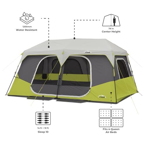 CORE 10 Person Instant Cabin Tent