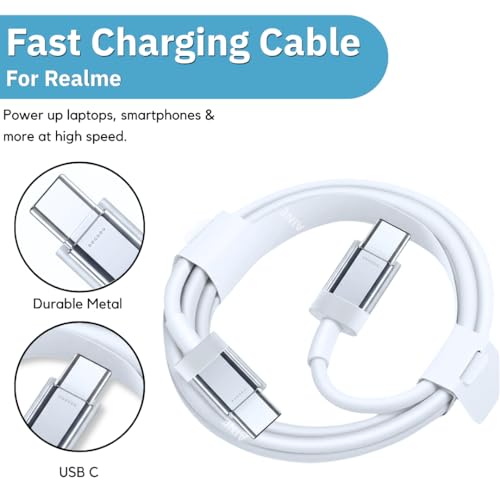 Image of 45w C to C Ultra-fast Cable | PD Super Fast Charge & Data Sync | Compatible with Nothing Phone 4a Pro /4a /3 /3a Pro /3a /lite /2a /2a Plus /2 /CMF Phone 2 pro /1 /Tablet /Laptop | Original Superfast Charge