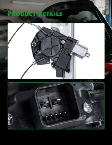 Image of Power Window Regulator w /Motor Compatible with Cadillac Escalade /ESV & Chevrolet Silverado 1500 /LD,2500 3500 HD Suburban Tahoe &GMC Sierra 1500 /Limited Sierra,Yukon /XL Front Driver Side,Replace751-724