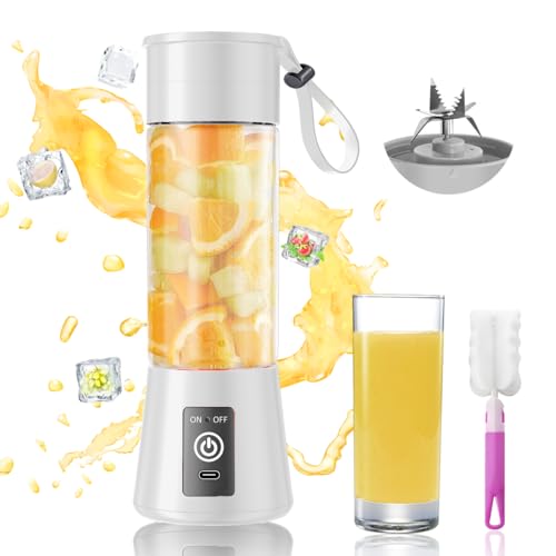 Image of 2026 Newly Upgraded Portable Smoothie Blender - Cordless Personal Blender | 13 Oz Juice Cup BAP Free, 20,000Rpm Speed Powerful Blending, 6 Blades Freshly Squeezed Juice Shakes in Sports /Office /Travel