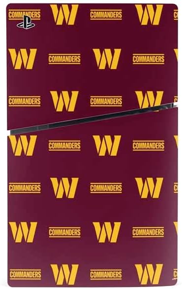 Skinit Decal Gaming Skin Compatible with PS5 Slim Digital Edition Console - Officially Licensed NFL Washington Commanders Blitz Series Design Maroon - WSHCMM03 image 2 of 4 B0CQMTLPB3