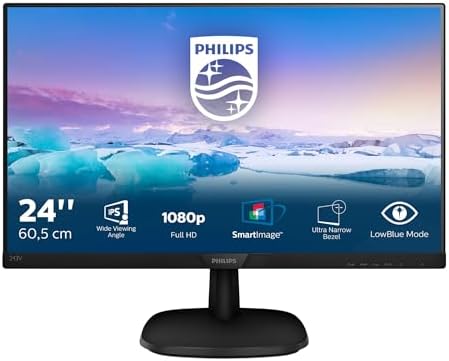 Resim Philips 23.8 243V7QJABF/01 4ms FHD Vesa MM IPS 