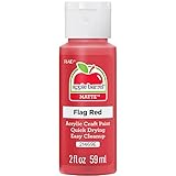 Apple Barrel Acrylic Paint in Assorted Colors (2 oz), 21469, Flag Red