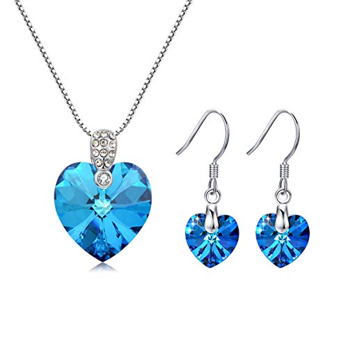 Joya de corazón de cristal azul Cover